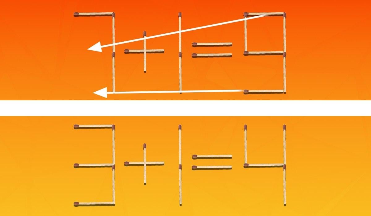 Kateri 2 tekmi je treba premakniti: 97 % ljudi ne more odgovoriti v 8 sekundah