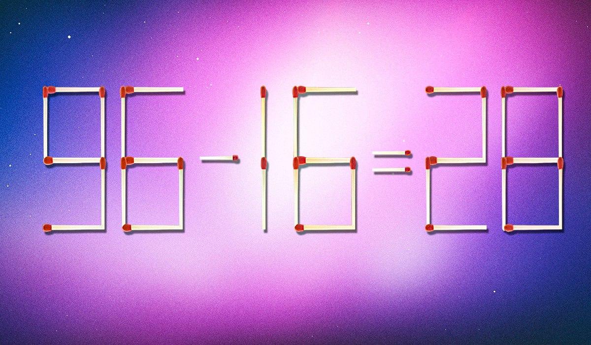 Da bo enakost pravilna, morate prečrtati 2 uganki: uganka za genije